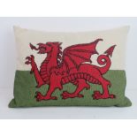 A Welsh Dragon cushion.
