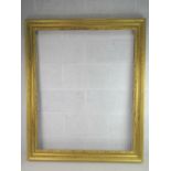 Early to mid 20 th C gilt portrait frame - having stylized Egg and Dart inner,