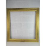 Early to mid 20 th C gilt portrait frame - having stylized Egg and Dart inner,