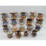 A quantity of assorted Lustre wear cups, jugs, teapot, etc.