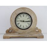 A contemporary mantle clock.