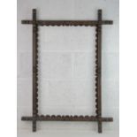 19 th C Folkart Oxford Frame - a chamfer