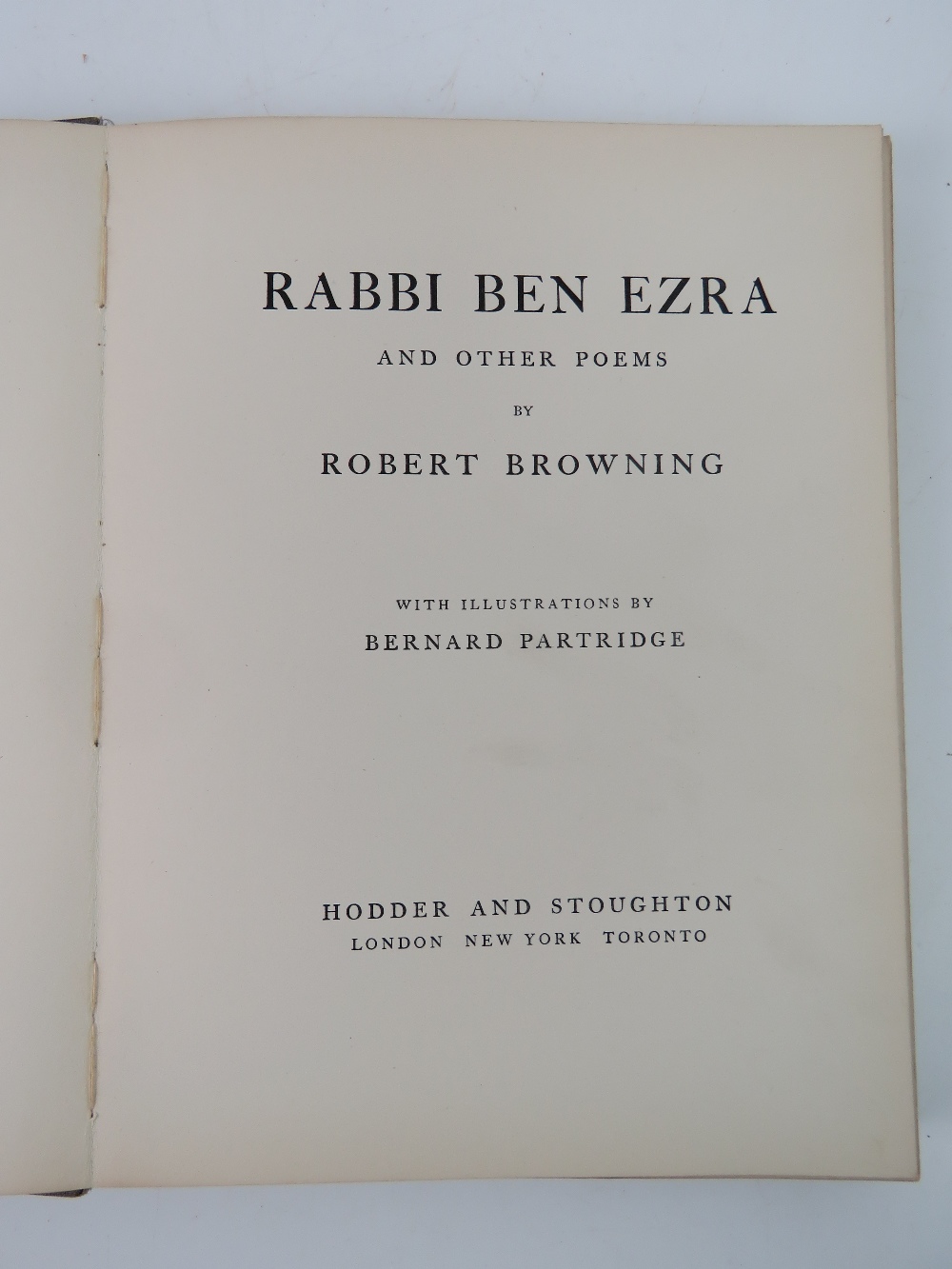 Book; Rabbi Ben Esra and Other Poems, da - Image 5 of 9