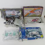 Two Revell scale model kits being Shelby Cobra and Avro RJ85,