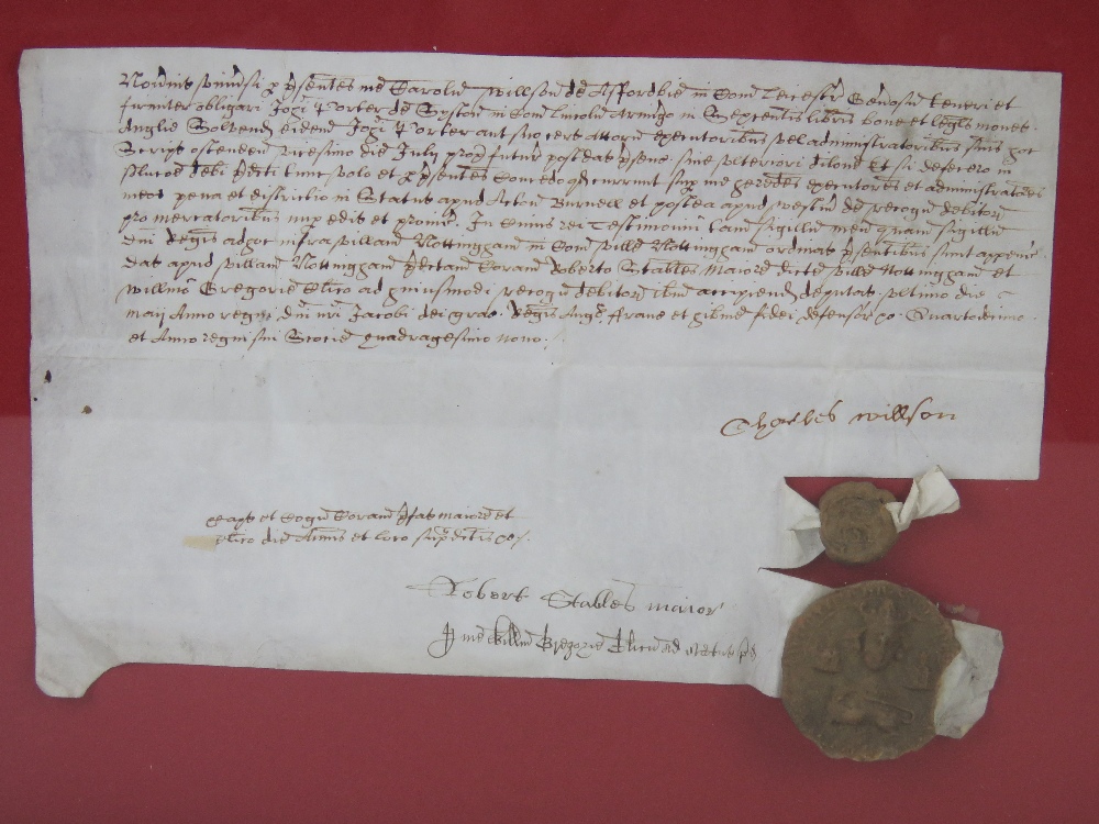 Statute Merchant Bond of Charles Wilson of Asfordby Leices.to John Porter of Syston Leics. - Image 2 of 4