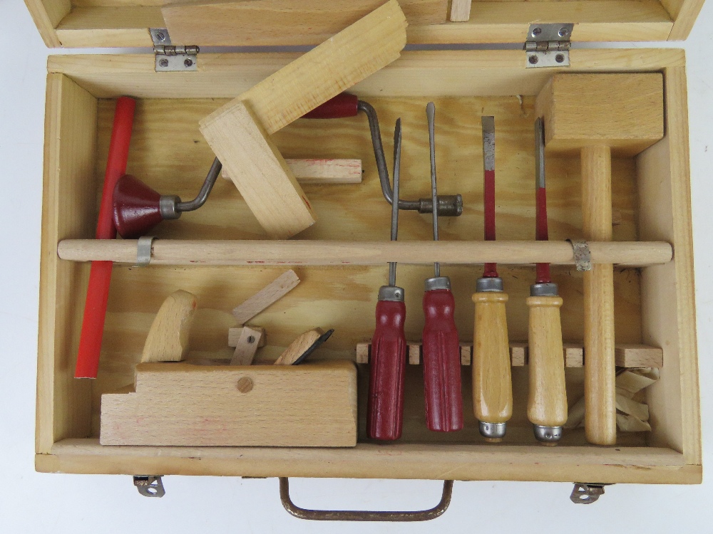 A tool set including spanners, plane, chisels, saw hand drill etc by Krakpol. - Image 3 of 4