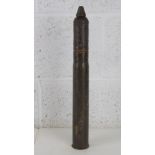 An inert WWII Russian 45mm HE Frag shell, the case is dated 40, the shell and head are semi relic,