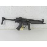 A deactivated HK MP5A3 9mm Sub Machine Gun. German Heckler and Koch manufacture.