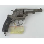 A deactivated French MAS M1874 11mm Revolver.