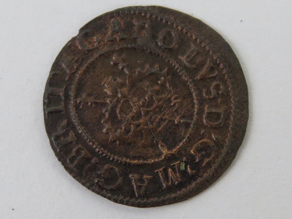 Charles I 1625 - 1634 Irish Ireland farthing ¼d coin - Image 2 of 2