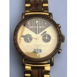 A 2020 Original Grain gold plated gentleman's Chronograph wrist watch.