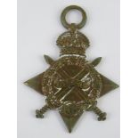 A 1914-15 star medal for 3455 Pte F.Molo