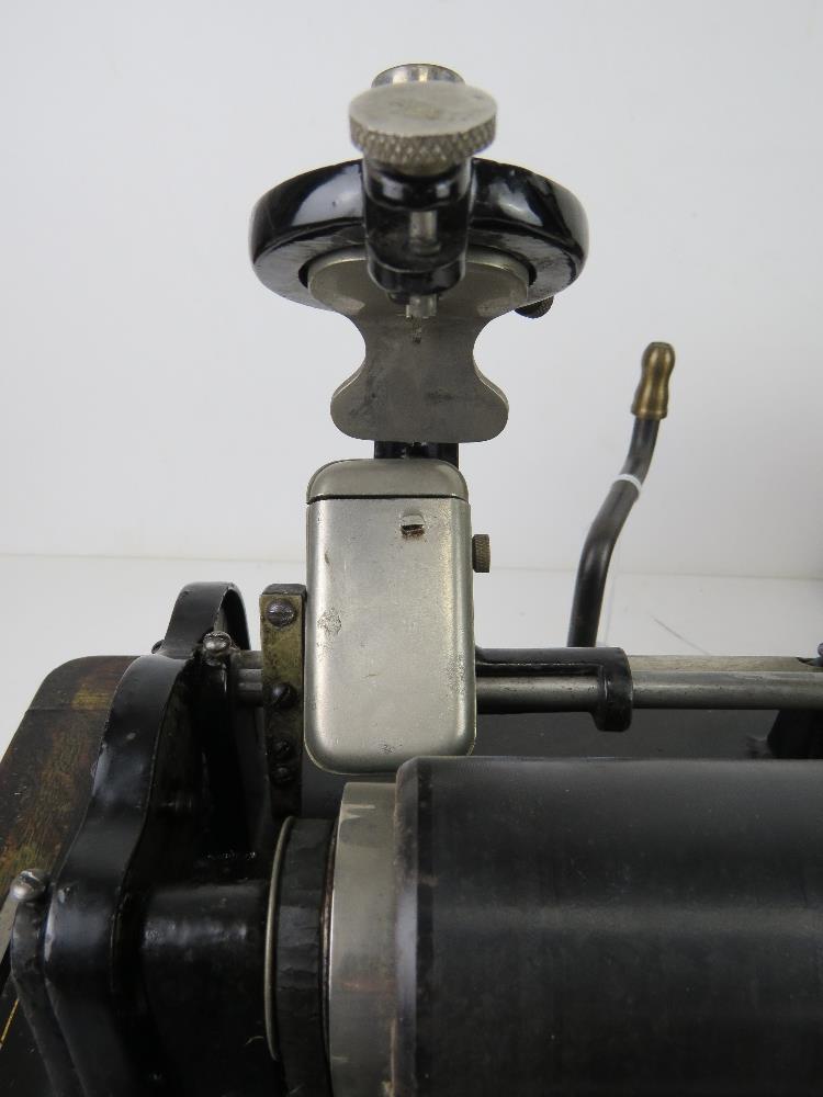 A Thomas A Edison Standard Phonograph bearing serial number 6164009 and dating to c1898, - Image 7 of 13