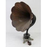 A vintage Amplion type AR15 vintage gramophone horn speaker as made by the Marconi Telegraph group.