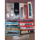 A quantity of boxed 00 scale model railway locomotives inc Hornby Triang, Mainline, etc.