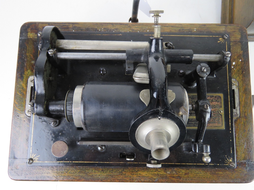 A Thomas A Edison Standard Phonograph bearing serial number 6164009 and dating to c1898, - Image 4 of 13