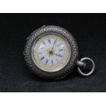 A 935 Swiss silver fob watch, winder a/f,
