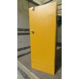 A fireproof cabinet, no key, 61 x 39 x 153cm.