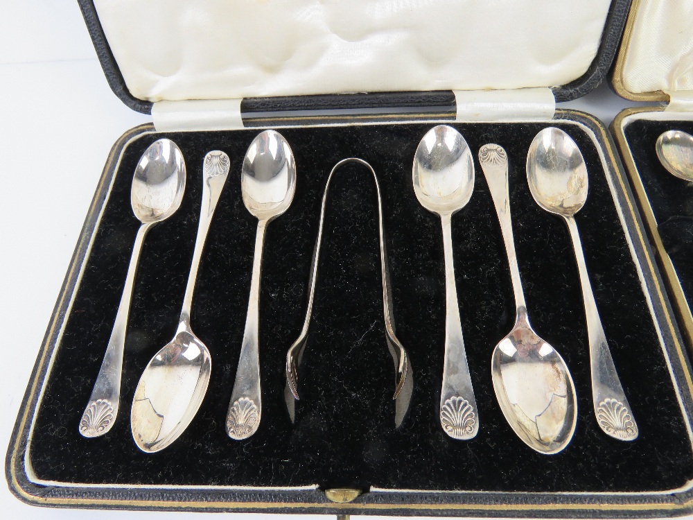 A set of HM silver coffee themed spoons in original fitted box, - Image 4 of 7