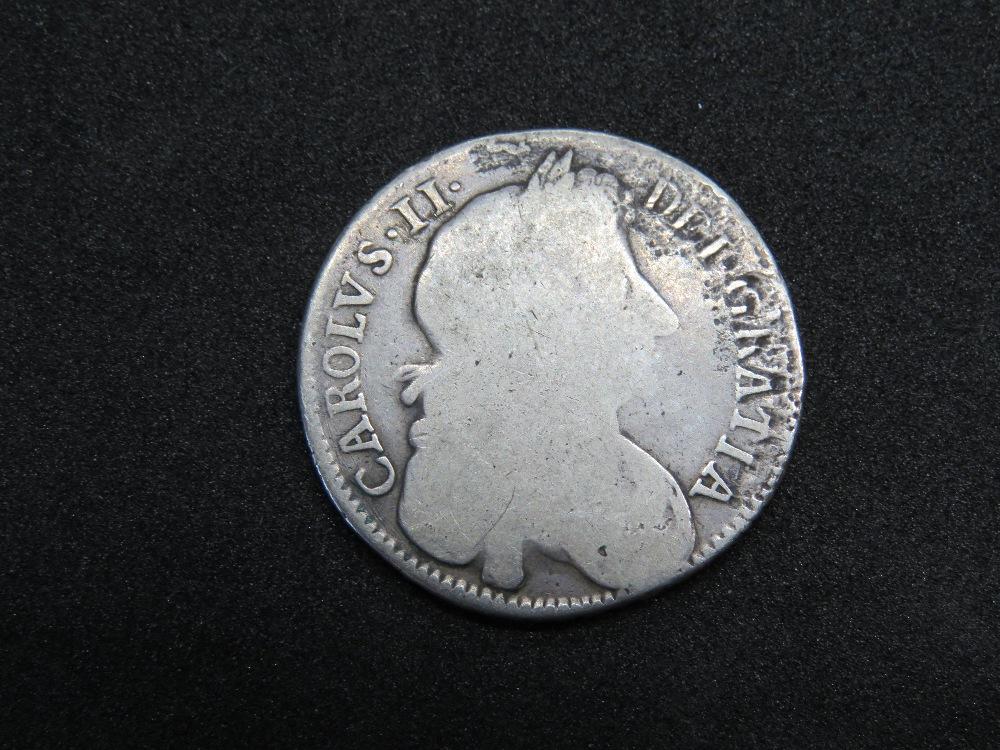 A 1676 Charles II silver half crown, a 1819 George III silver crown, a Victoria 1890 crown, - Image 4 of 11