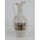 A Duke of Norfolk Goss ware crested jug standing 20cm high.