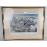 Signed print; Defenders of the Realm by Geoff Hunt, signed lower right in pencil,