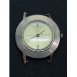 A vintage 1970s 9ct gold flying saucer Accurist wrist watch,