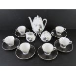 A German mid 20thC tea service by Winterling Vivaria.