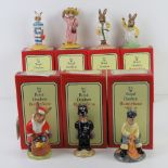 Royal Doulton Bunnykins; Seven figurines in original boxes being 'Santa', 'Easter Greetings',
