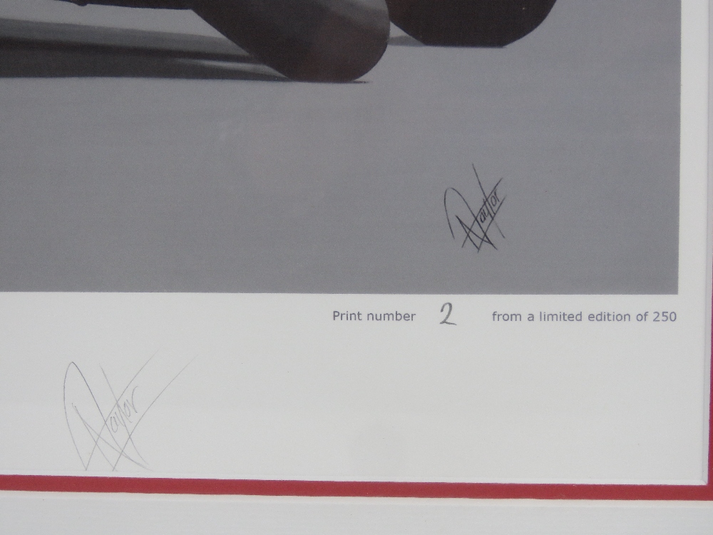 Signed limited edition print 'Kiyo and The Blade' by Neil Taylor being the 2005 British Super Bike - Image 3 of 4