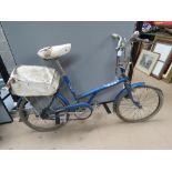 A BSA 20/20 bicycle in unrestored vintage condition.