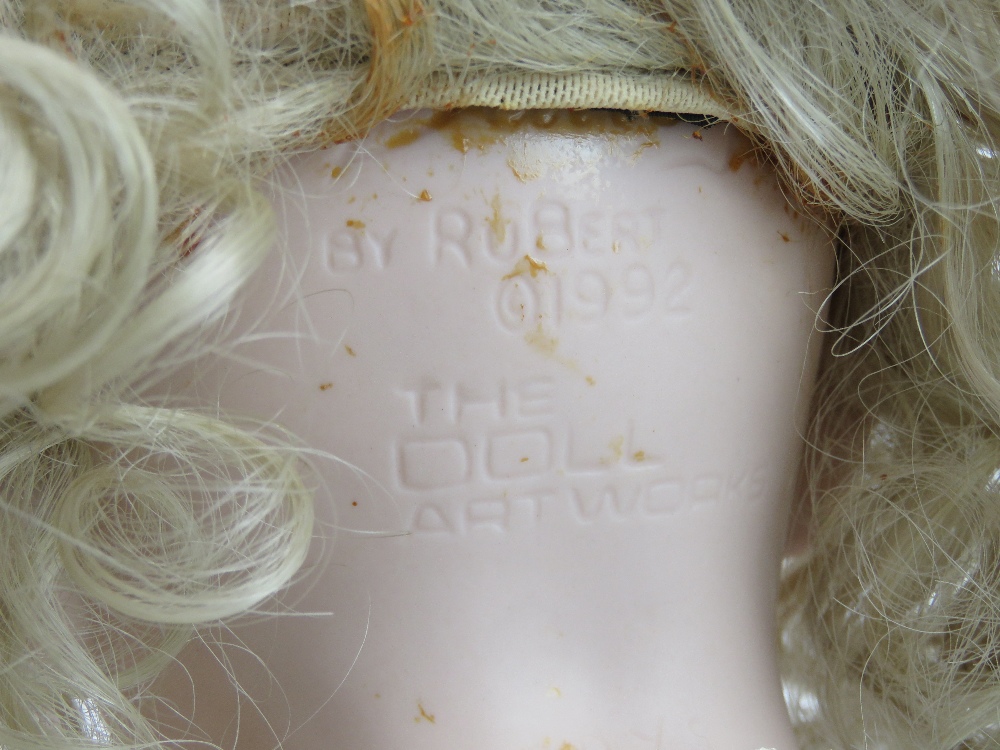 A handmade 20th century bisque headed doll made using an antique doll mould, - Image 6 of 6