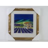 Limited edition signed print 'The Lavender's Grower's Farm' by Stella Parslow 34/145 with