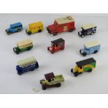 A quantity of assorted scale model vehicles including Majorette bank security van made in France