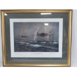 Signed print; Appointment with Destiny by David E Bright, signed in pencil lower right,