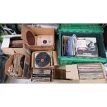 A large collection of records, vinyl LPs, gramophone records,