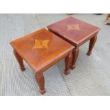 A pair of contemporary coffee tables, 57 x 52 x 51cm.