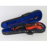 The Stentor Student II violin in case with bow (bow a/f).