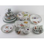 A quantity of Royal Worcester Evesham dinner and tea ware inc tureen, dinner plates, serving plates,