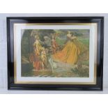 Print; 'The Passing of the Seasons' from the original by Byam Shaw, sight size 61 x 42cm,