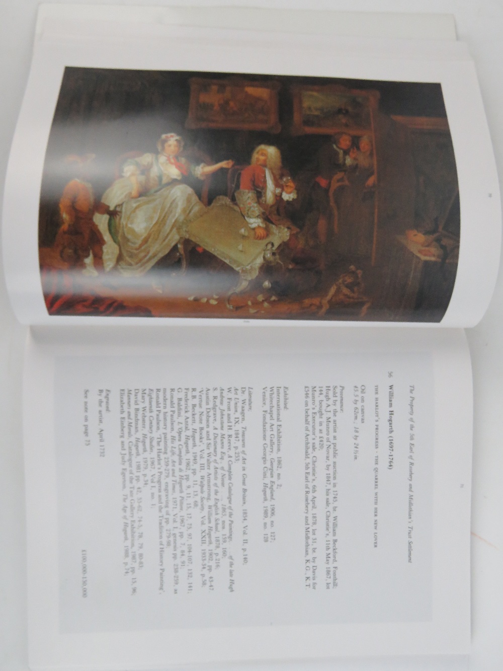 Catalogue; Sotherby's British Paintings 1500-1850 Sale London 10th April 1991. - Image 4 of 7