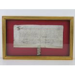 Indenture relating to Thomas Cruxford de Clee and Anthony Cruxford,