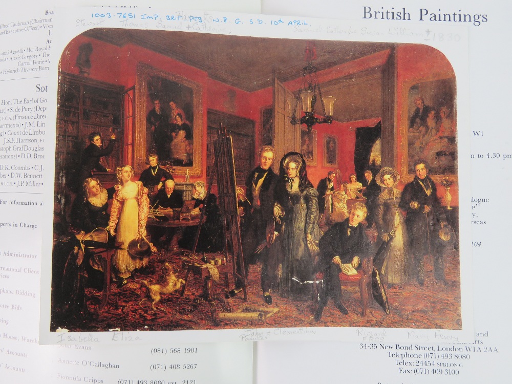 Catalogue; Sotherby's British Paintings 1500-1850 Sale London 10th April 1991. - Image 6 of 7
