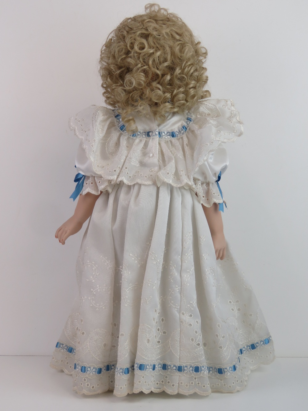 A handmade 20th century bisque headed doll made using an antique doll mould, - Image 5 of 6