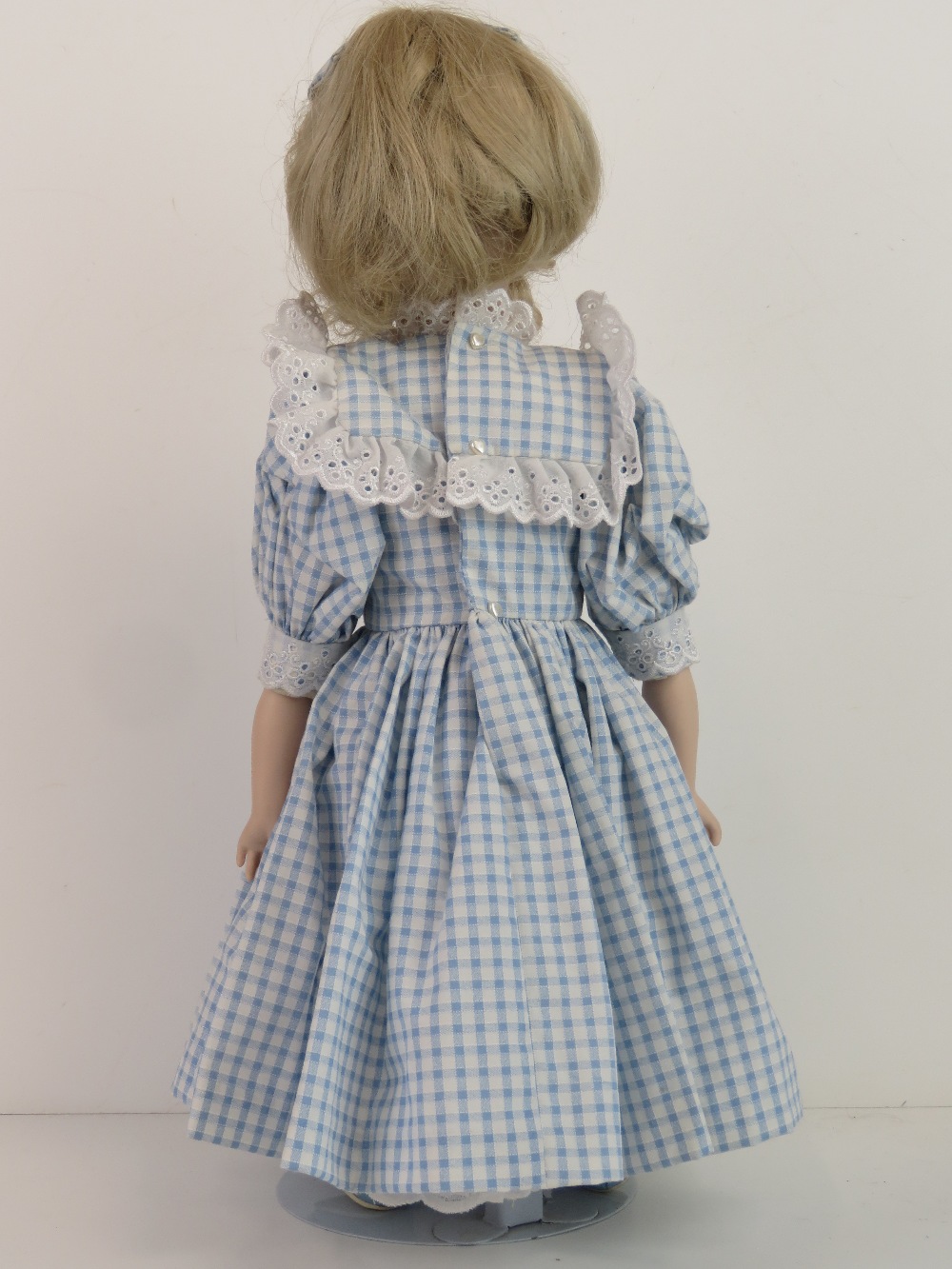 A handmade 20th century bisque headed doll made using an antique doll mould, - Image 6 of 7