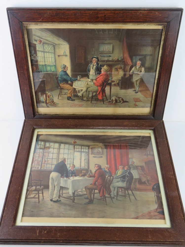 A matched pair of coloured prints published by The Artistic Publishing Company Ltd 6 Baker Street