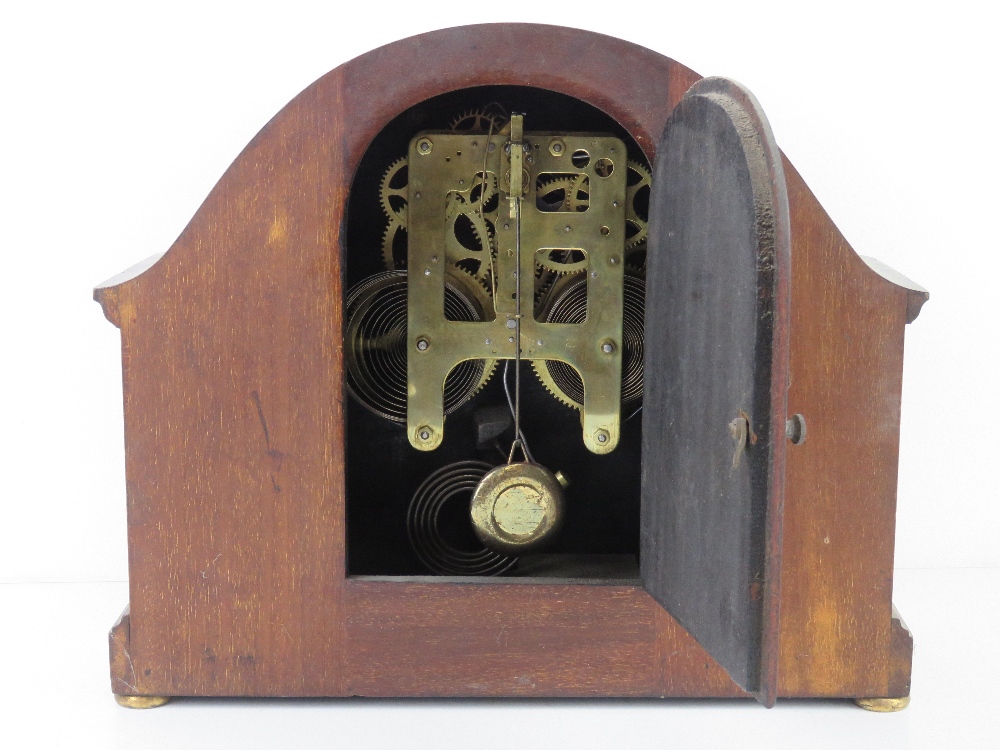 An Edwardian mantle clock, - Image 3 of 6