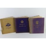 Three commemorative souvenir books being King George V 1910-1935 Jubilee,