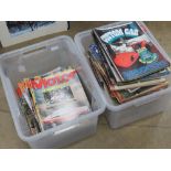 A large quantity of assorted motoring themed magazines c1970s inc Custom Car, Hot Car,