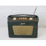 A vintage leatherette covered Robert radio